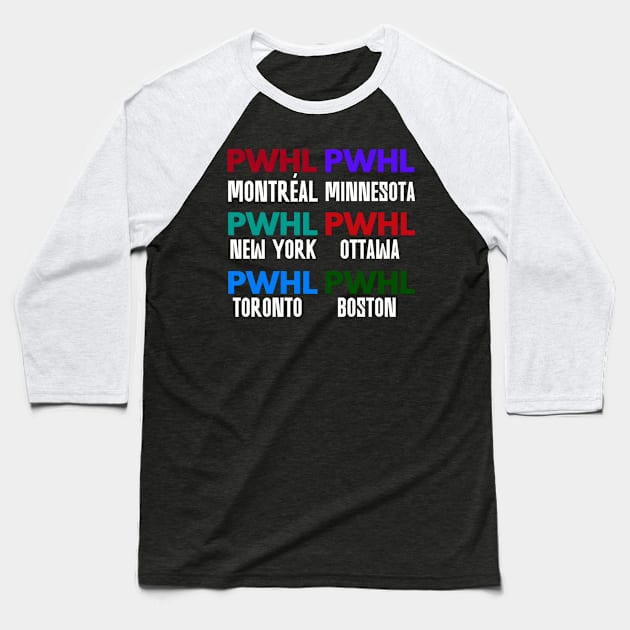 All PWHL MEMEBERS Baseball T-Shirt by thestaroflove